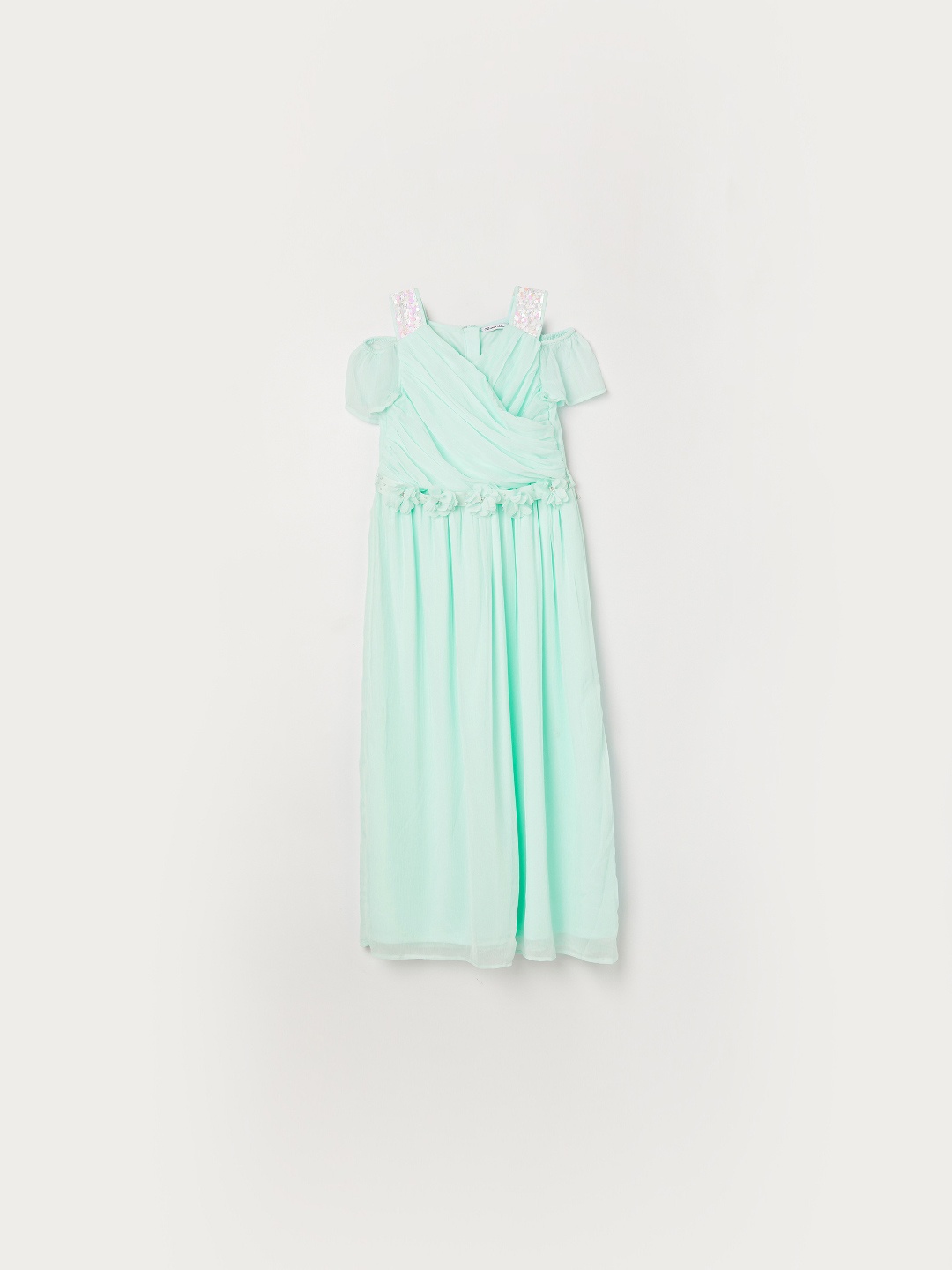 

Fame Forever by Lifestyle Embroidered Fit & Flare Dress, Green