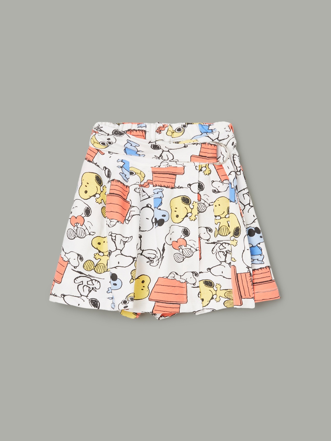 

Fame Forever by Lifestyle Girls Peanuts Printed Cotton Skirt, White