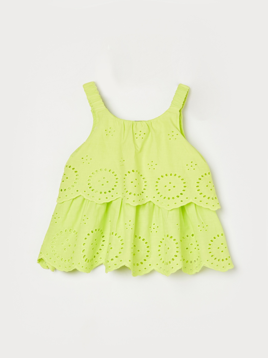 

Juniors by Lifestyle Embroidered Cotton Top, Yellow