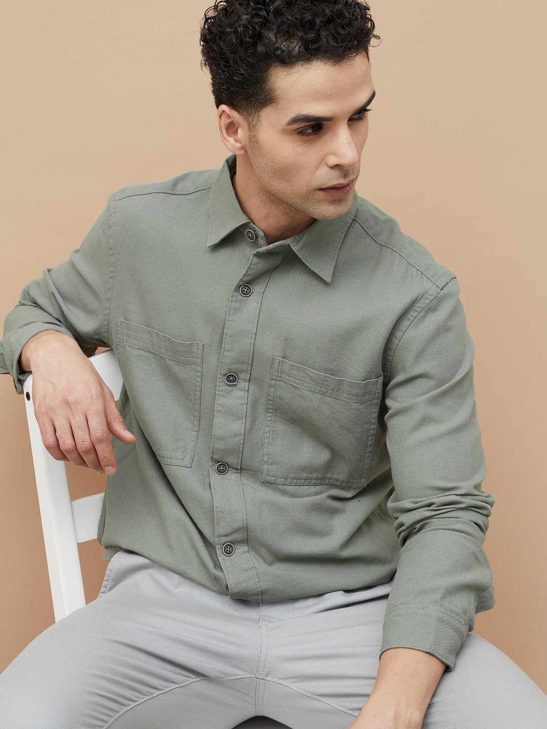 

CODE by Lifestyle Men Denim Jacket, Green
