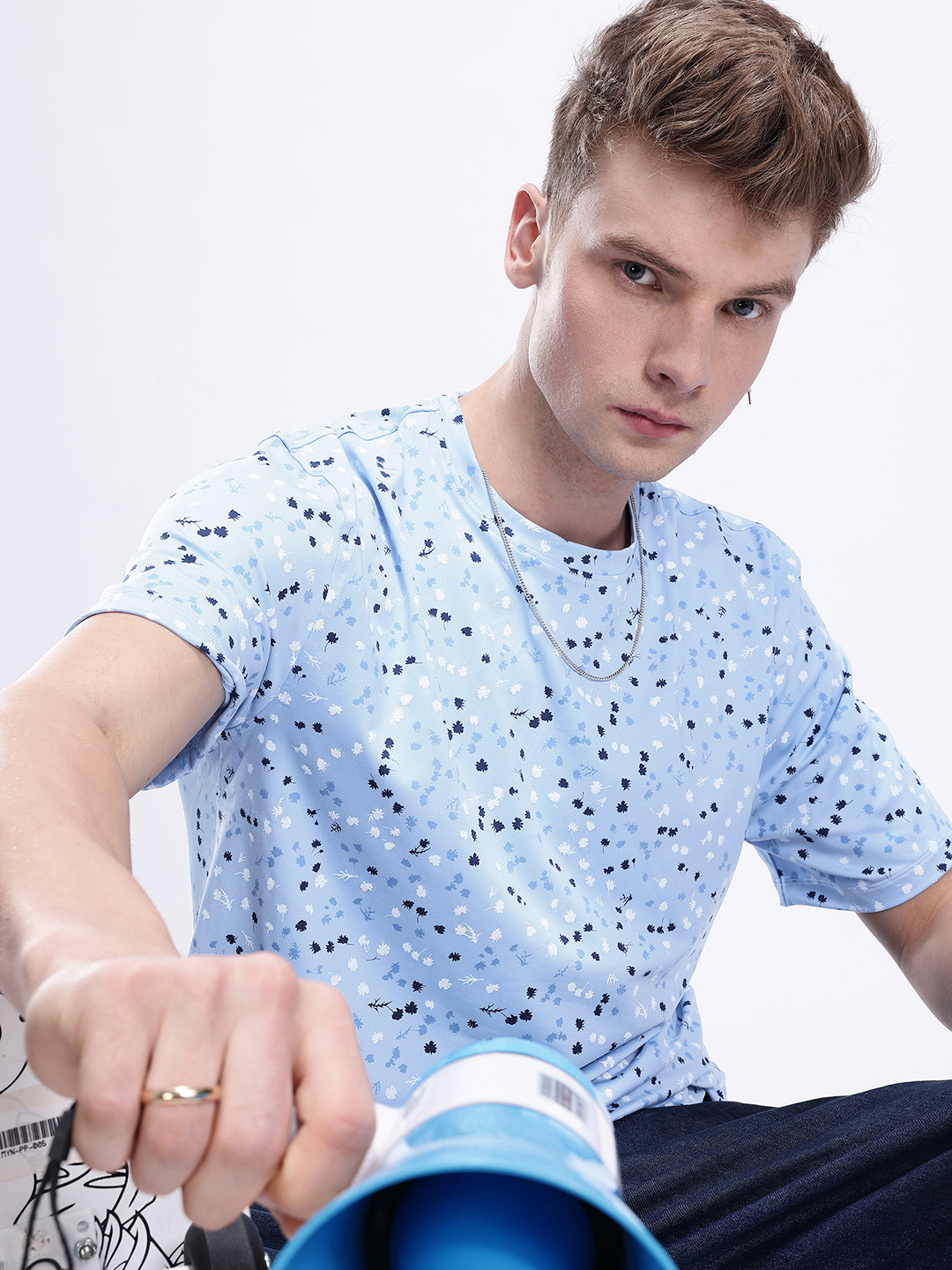Kook N Keech Men Floral Printed Relaxed Fit T-shirt