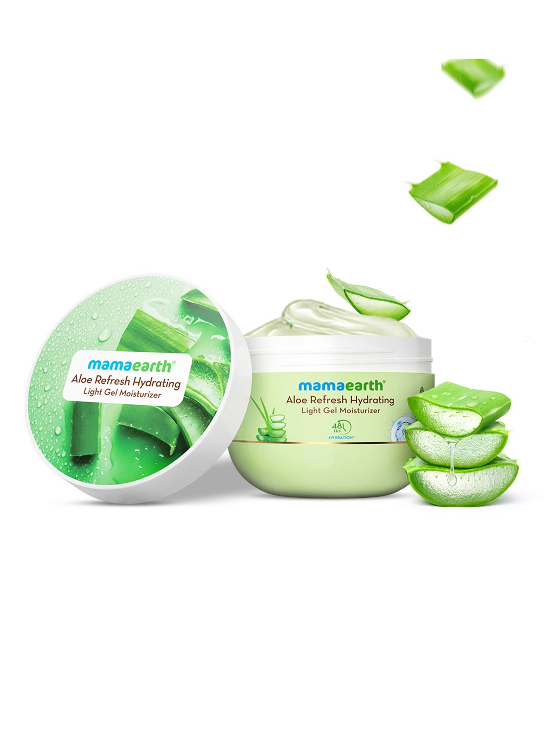 

Mamaearth Aloe Refresh Hydrating Light Gel Moisturizer With Niacinamide - 200 g, Green
