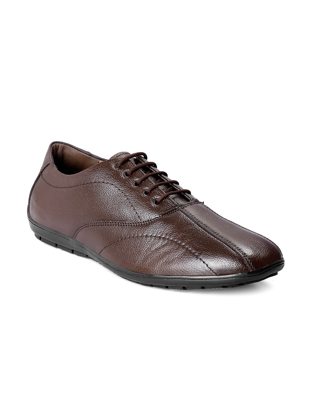 

bacca bucci Men Brown Leather Formal Derbys
