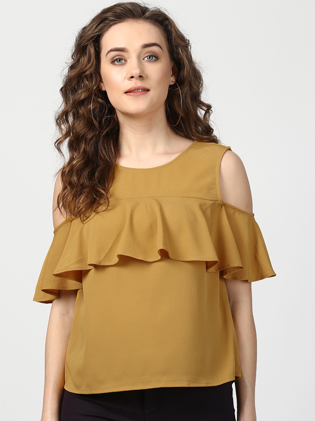 

Harpa Women Mustard Solid Top