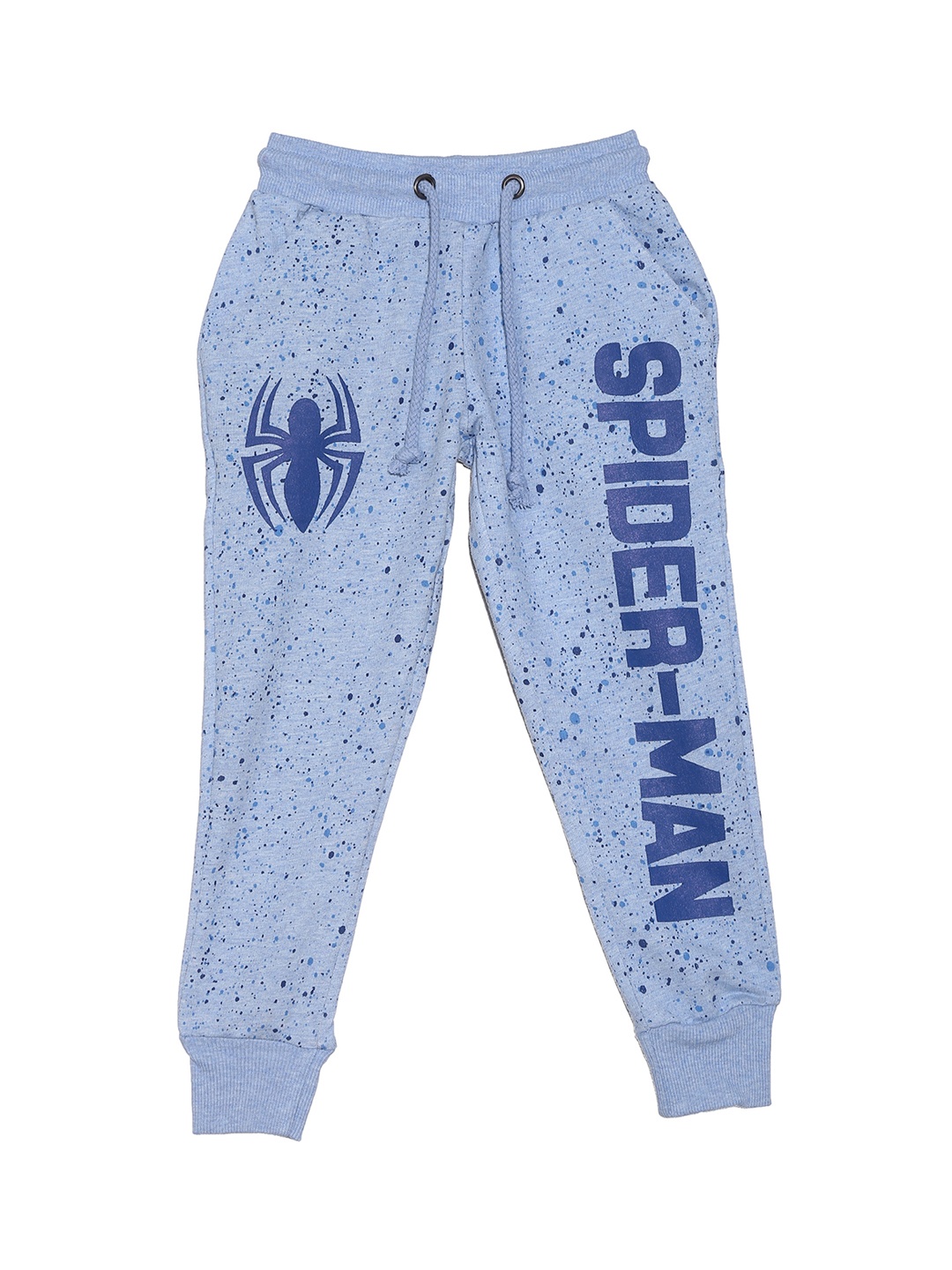 

Kids Ville Girls White & Black Mickey & Friends Printed Joggers, Blue