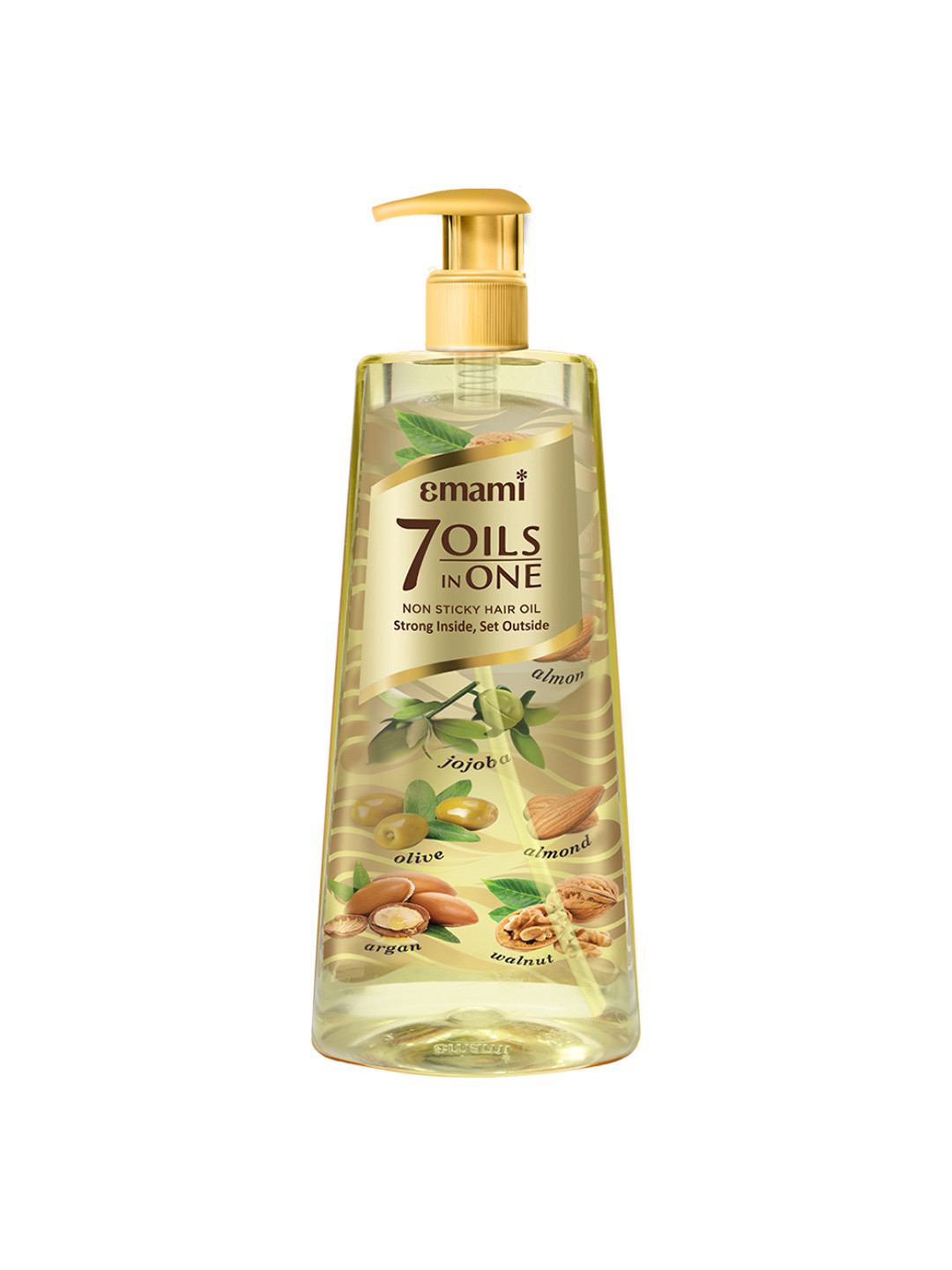 Emami 7 OILS IN ONE Non Sticky Hair Oil with Almond 