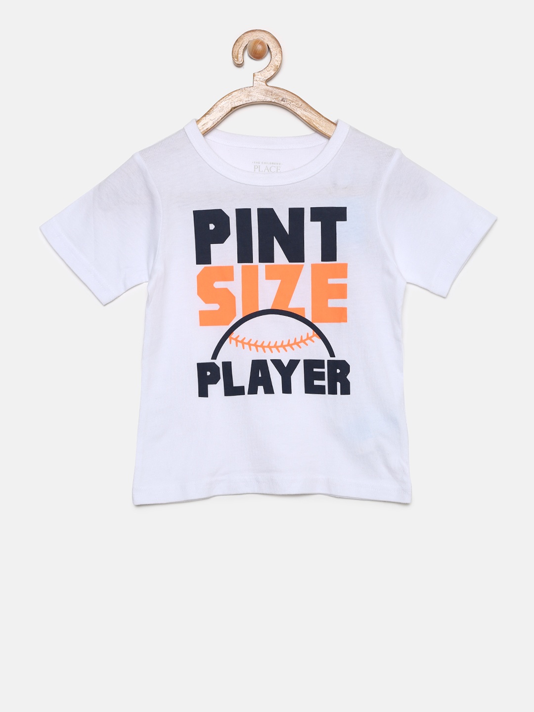 

The Childrens Place Boys White Printed Round Neck T-shirt