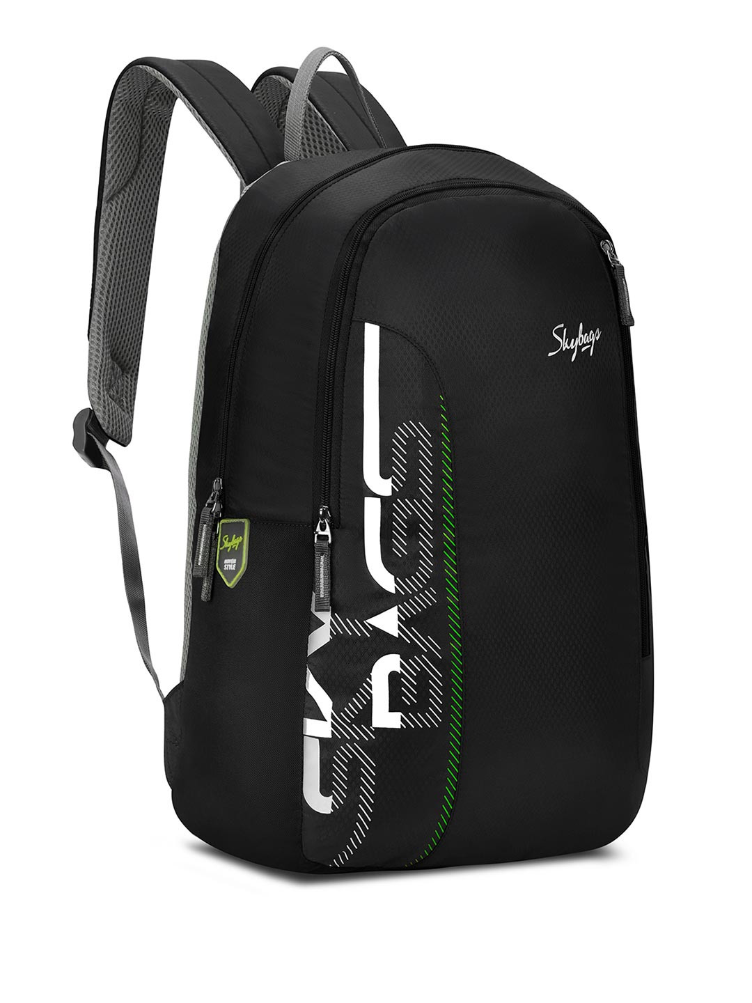 Skybag Kids Dank Black Casual Backpack with Adjustable Strap+Bottle Pockets-28L