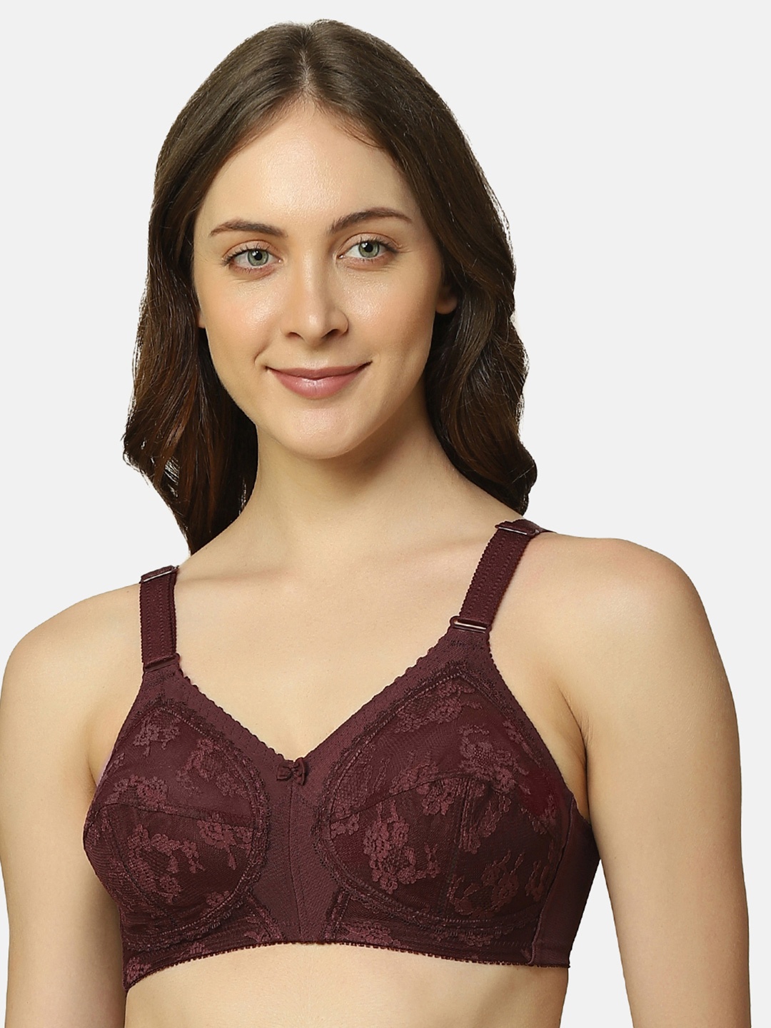 

Triumph Doreen Wireless Non Padded Full Coverage Support Big-Cup Classics Bra, Burgundy