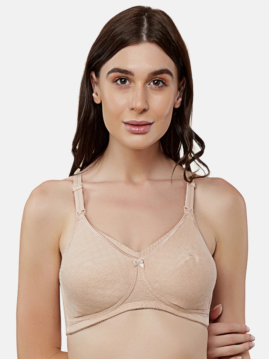

Triumph Mamabel Wireless Non Padded Comfortable Support Cotton Maternity Bra, Beige