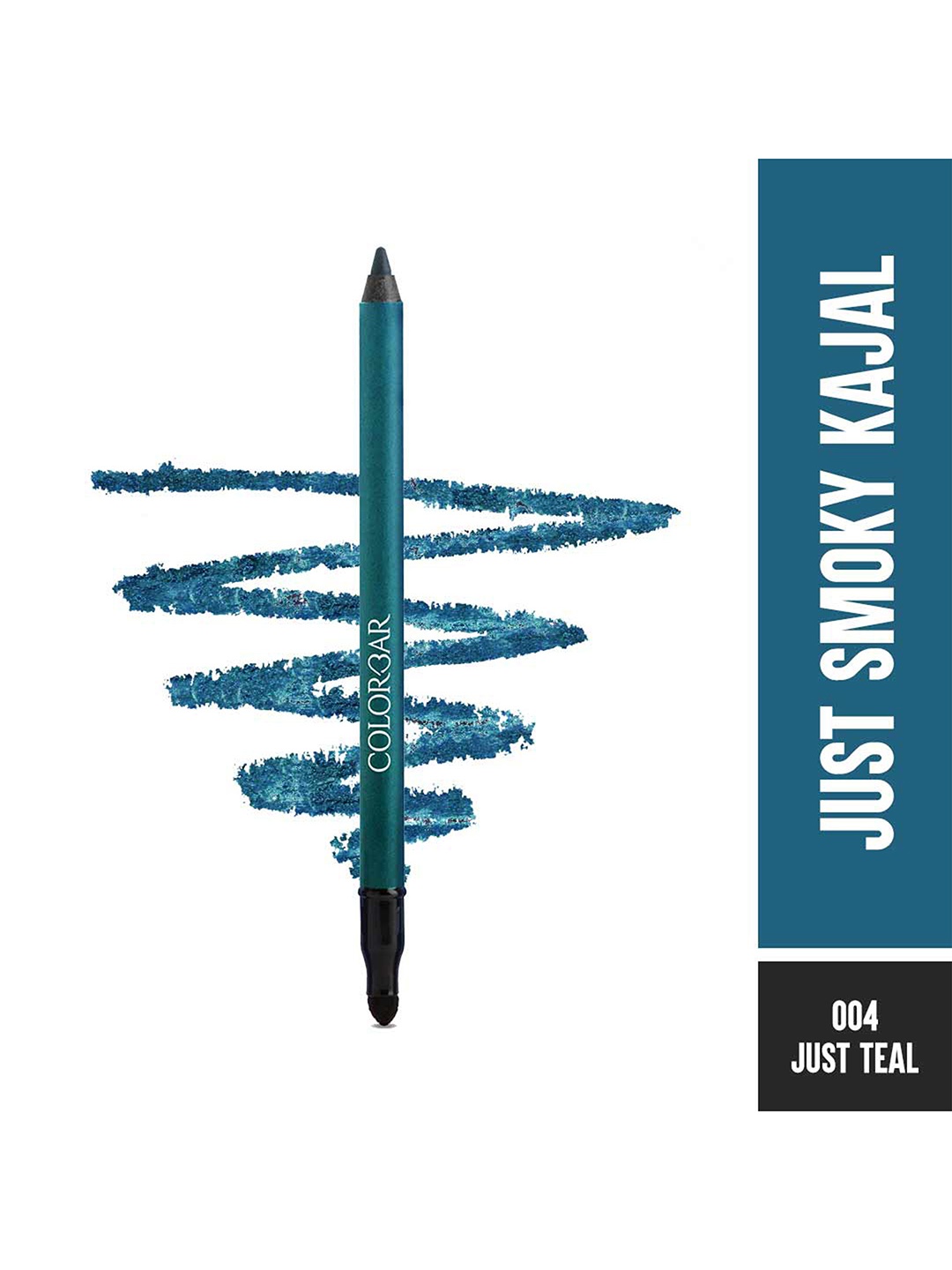 

Colorbar Just Smoky Kajal - 004 Just Teal 1.2 g, Silver