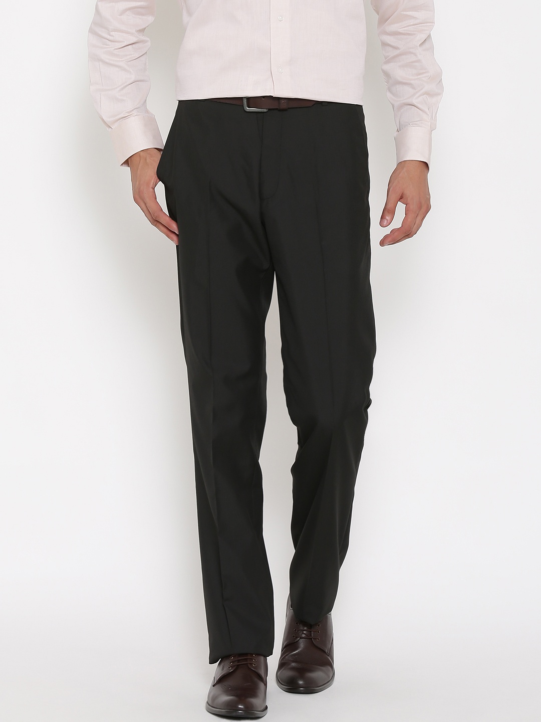 

Arrow Men Black Smart Fit Formal Trousers
