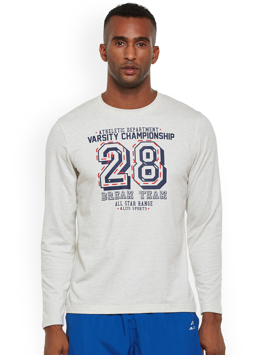 

Alcis Men Off-White Printed Sweatshirt