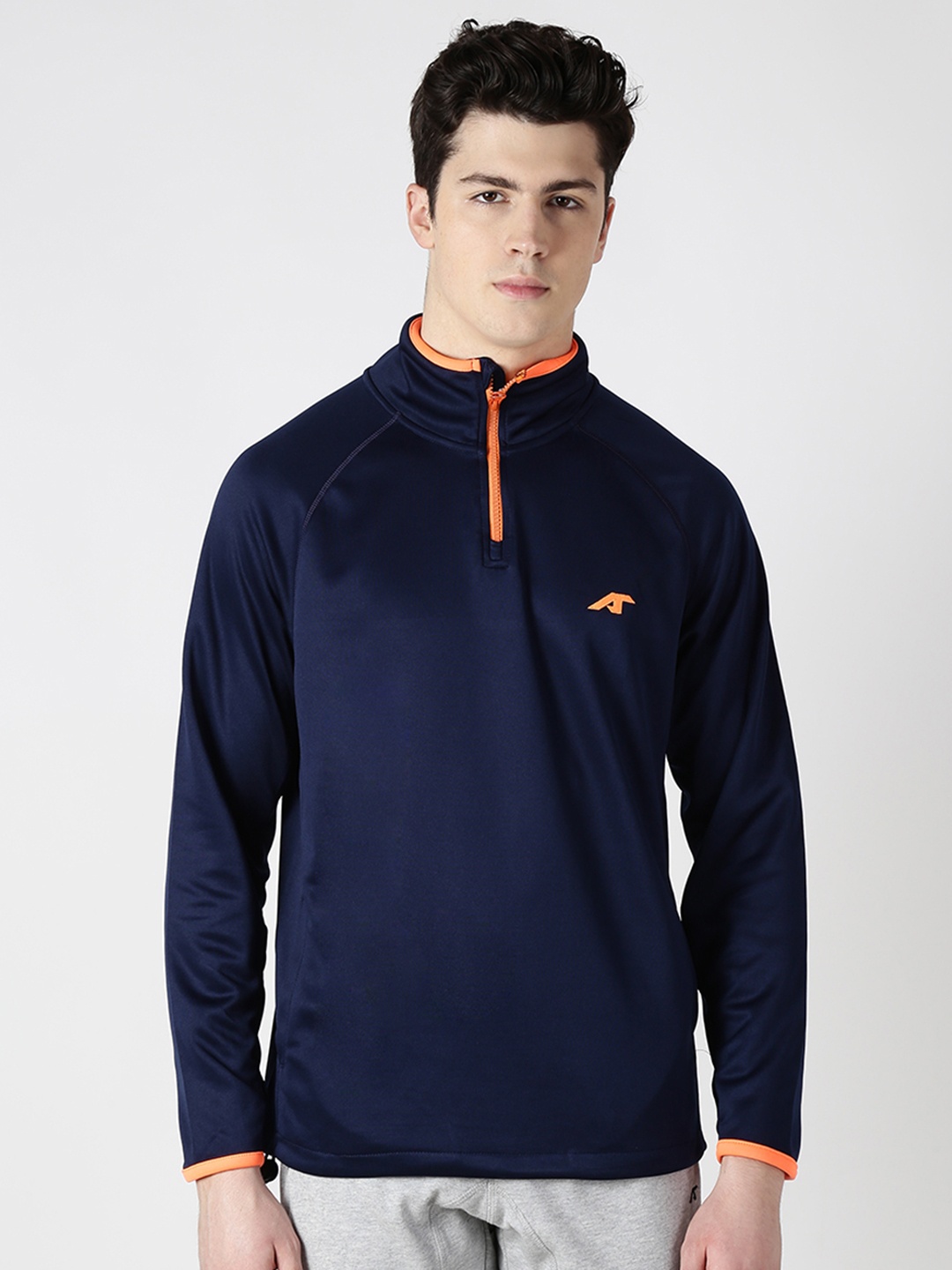 

Alcis Men Navy Blue Solid Sweatshirt