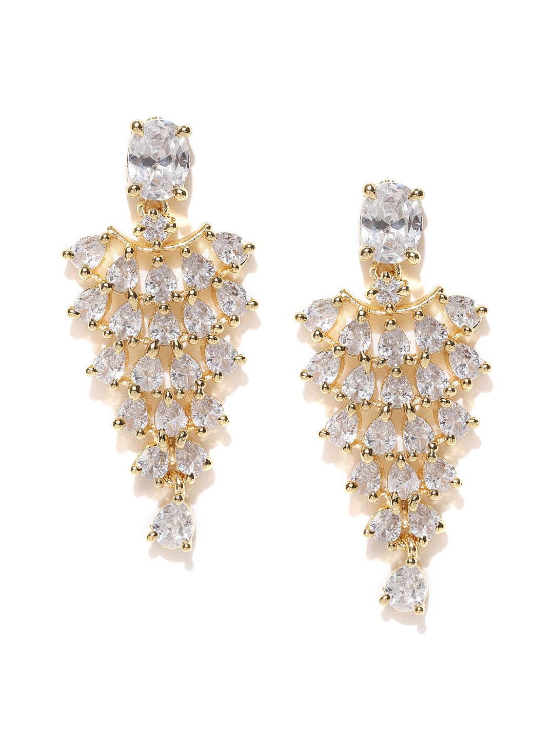 

Jewels Galaxy Gold-Plated Handcrafted Classic Drop Earrings