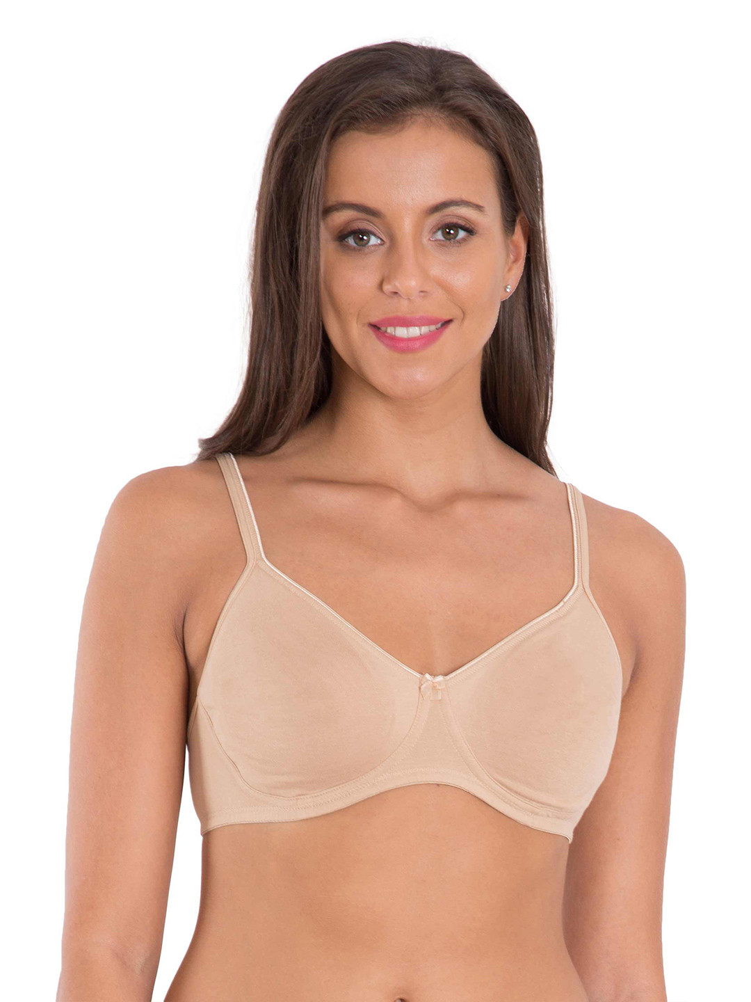 

Jockey Essence Wirefree Non Padded Super Combed Cotton Medium Coverage Everyday Bra, Nude