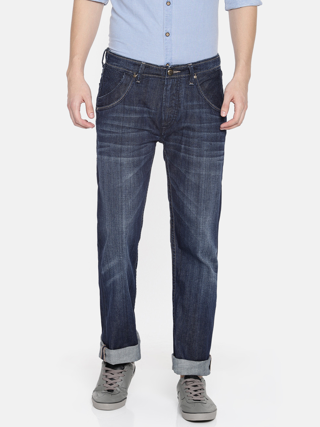 

U.S. Polo Assn. Men Blue Slim Fit Mid-Rise Clean Look Jeans