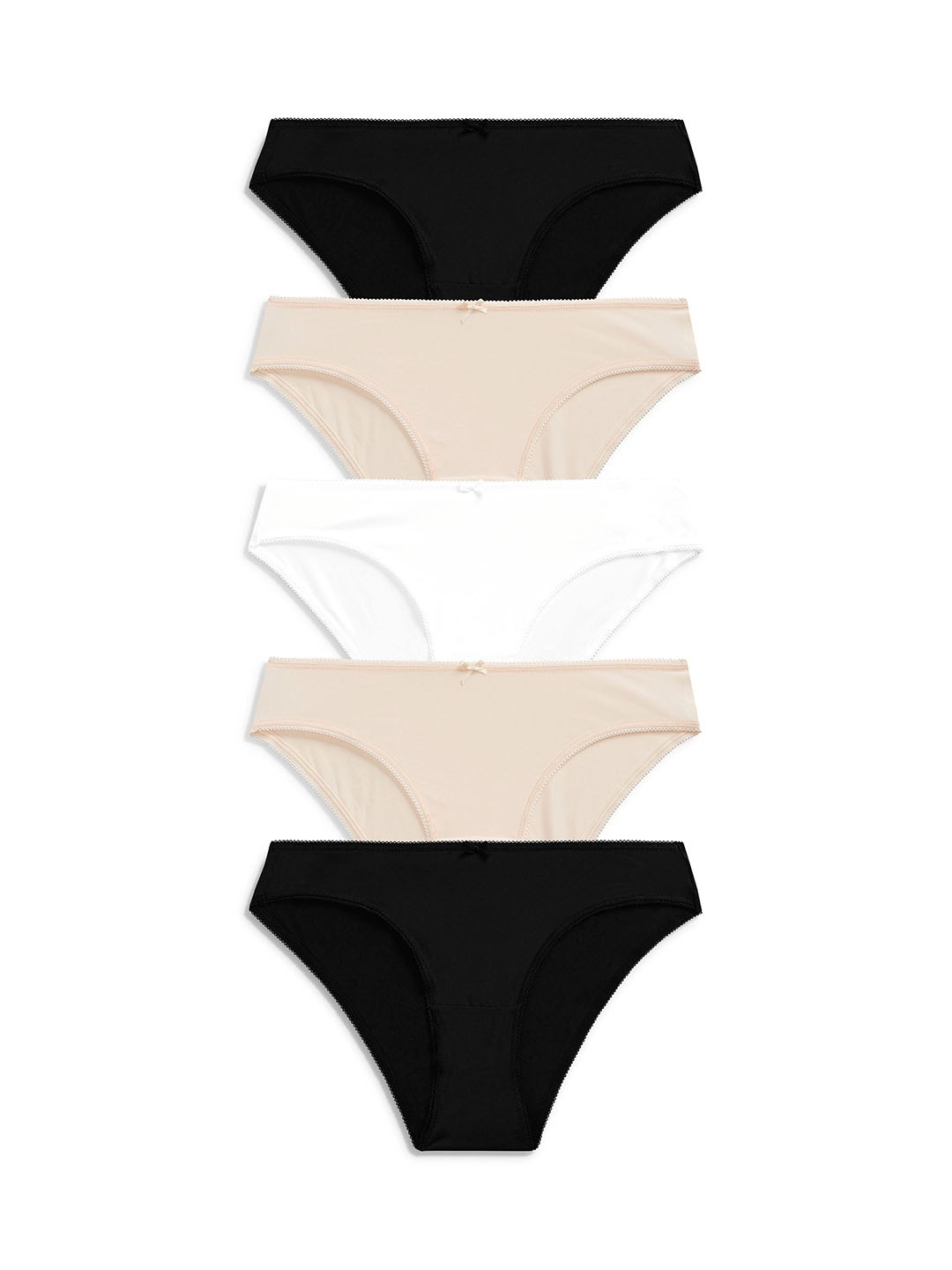 

NEXT Women Pack Of 5 Briefs - DB03ST188713, Black