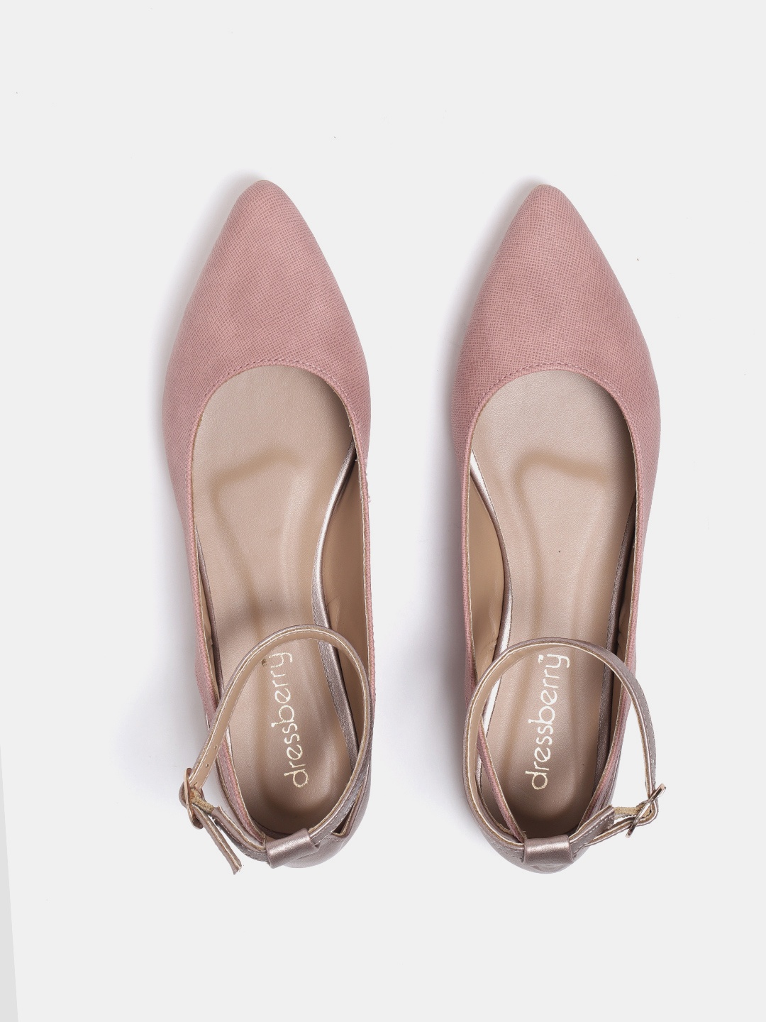 

DressBerry Women Mauve Colourblocked Synthetic Ballerinas