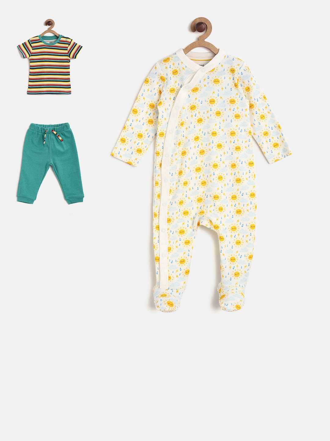 

MINI KLUB Pack Of Two Co-ords set, Yellow
