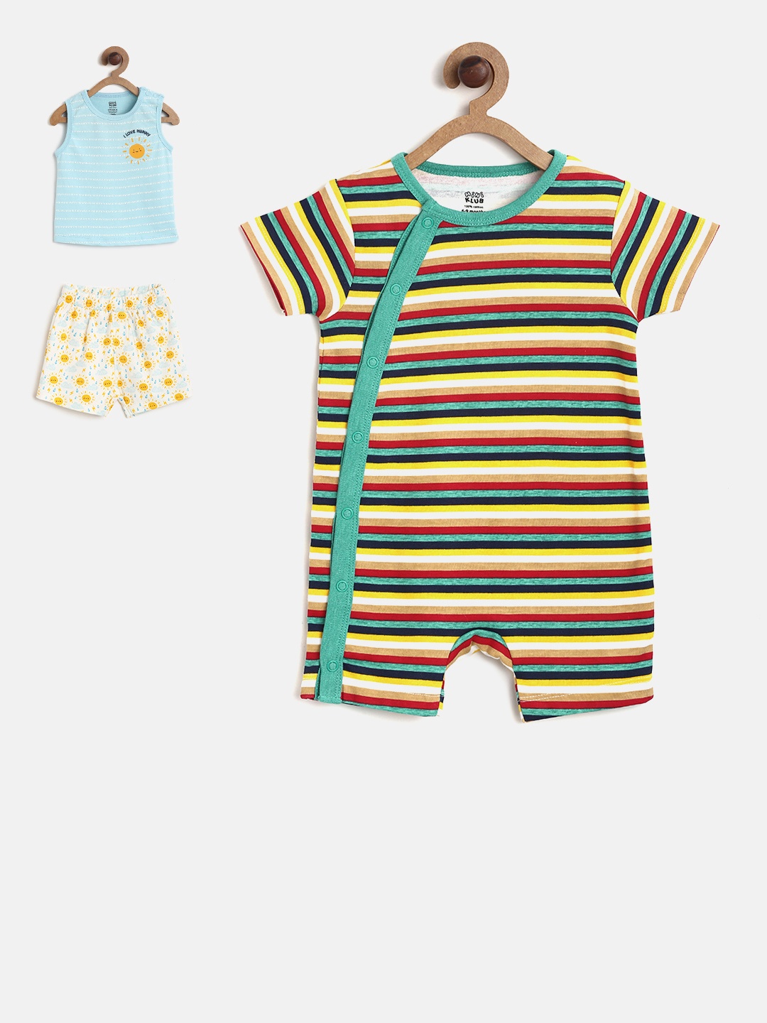 

MINI KLUB Pack Of Two Co-ords set, Yellow