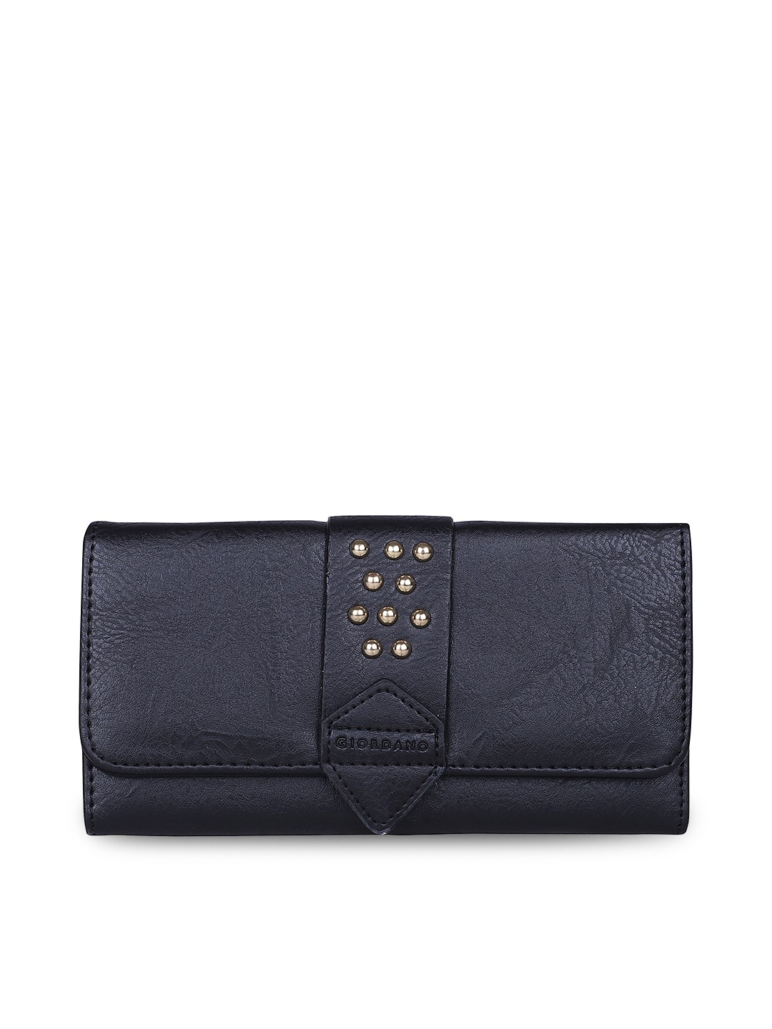 

GIORDANO Women Black Solid Three Fold Wallet
