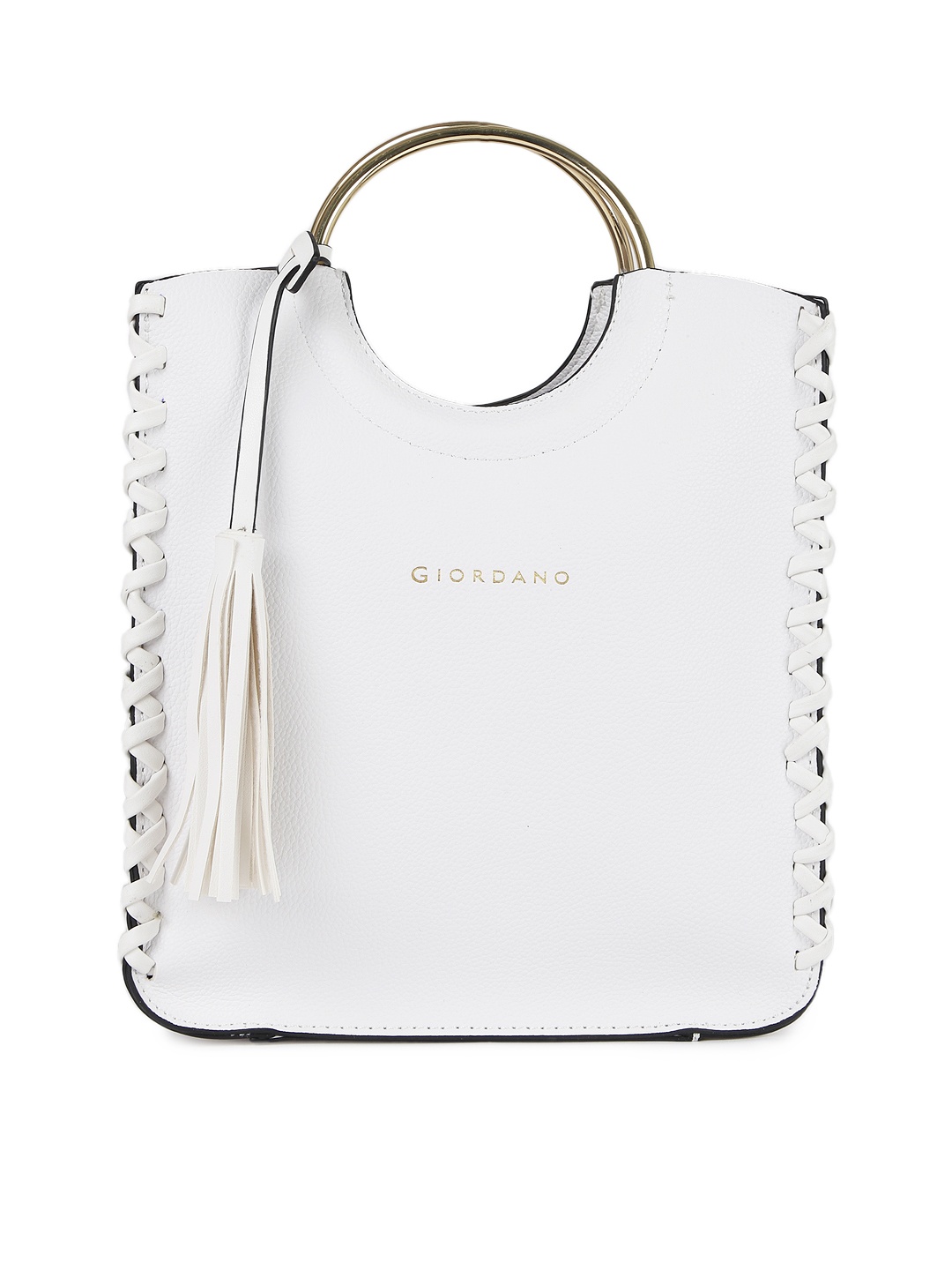 

GIORDANO White Solid Handheld Bag