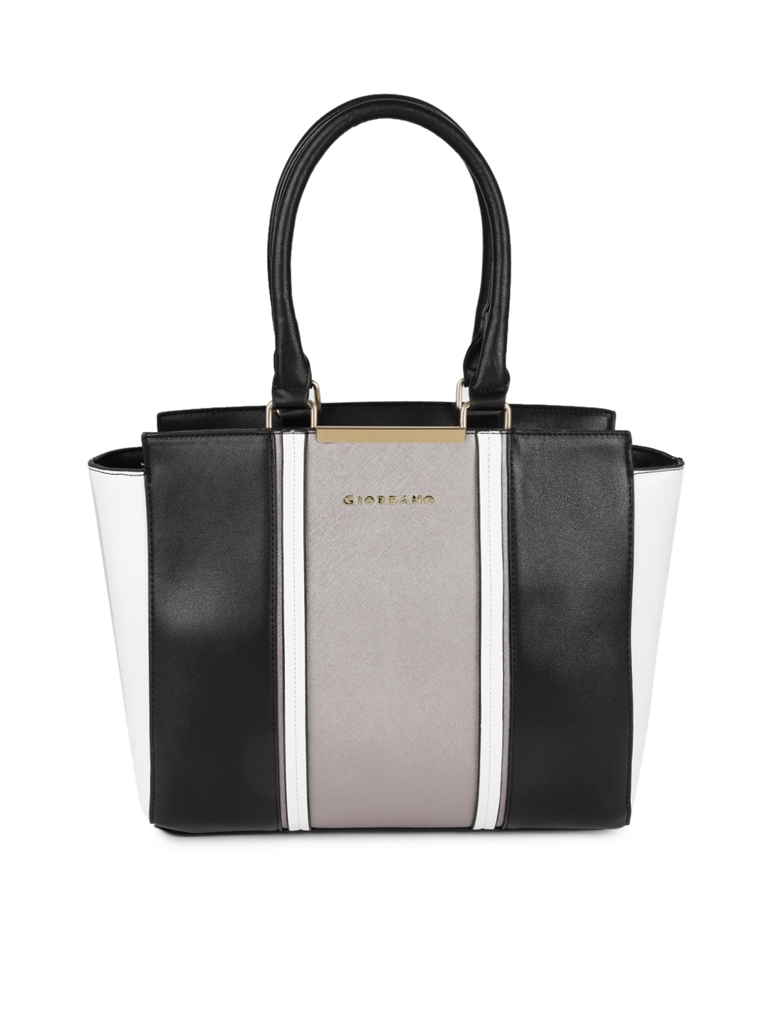 

GIORDANO Black & Grey Colourblocked Shoulder Bag