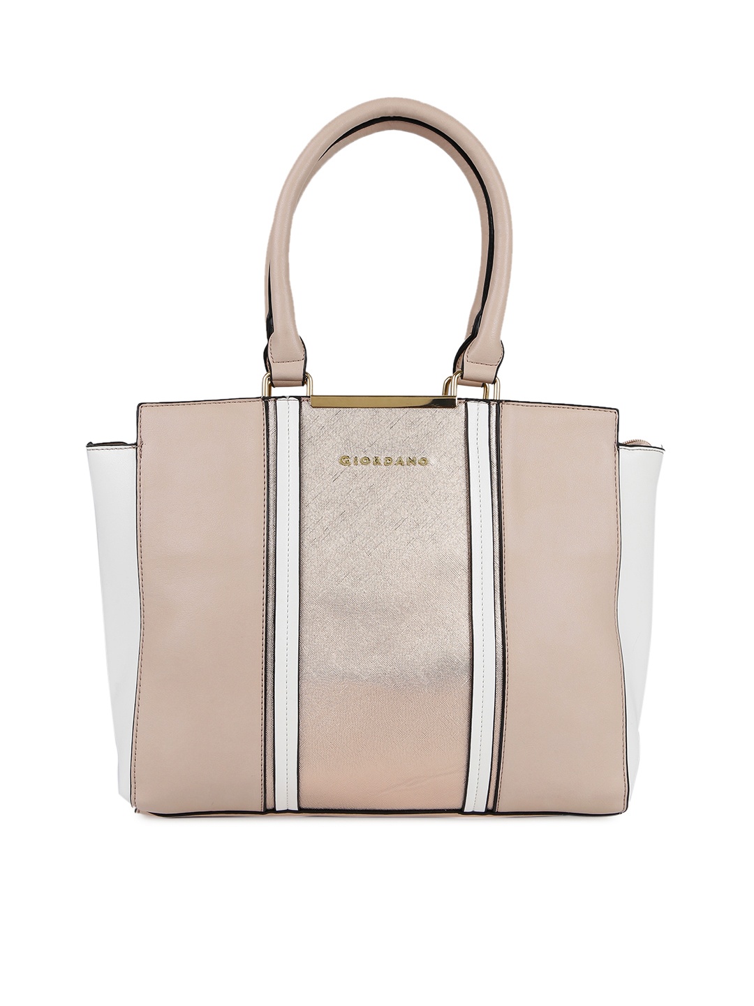 

GIORDANO Pink & White Colourblocked Shoulder Bag