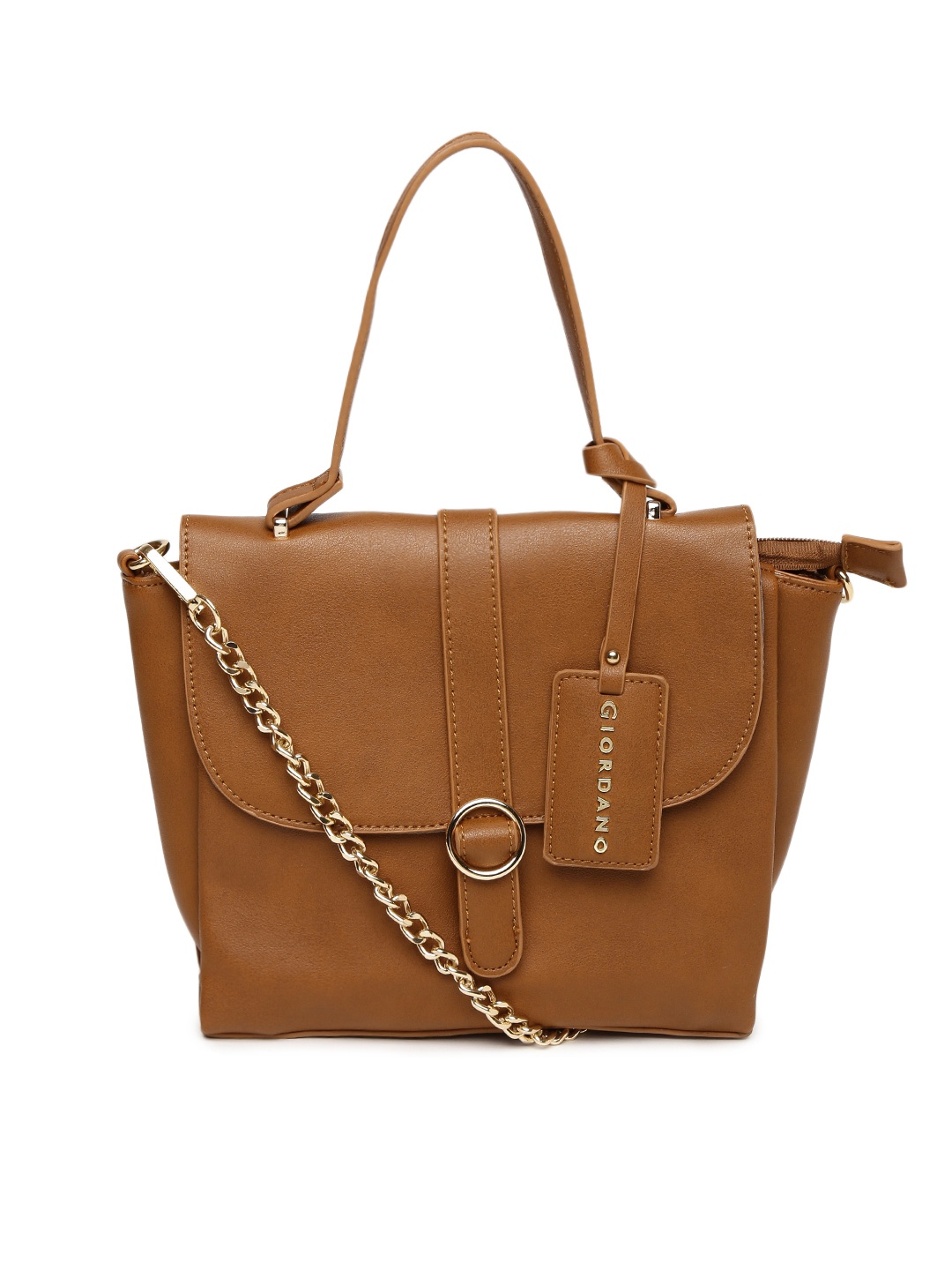 

GIORDANO Brown Solid Satchel