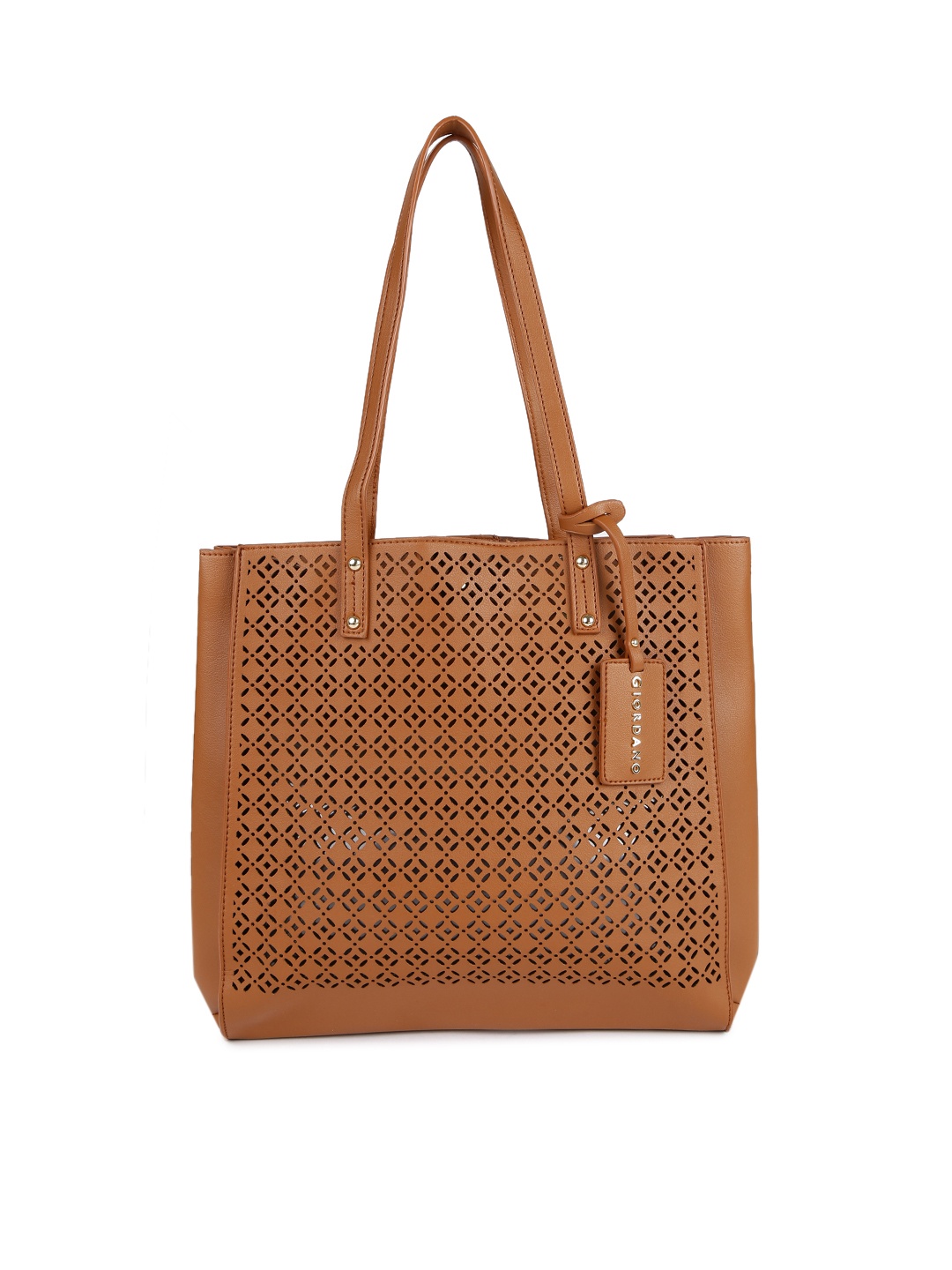 

GIORDANO Brown Solid Tote Bag