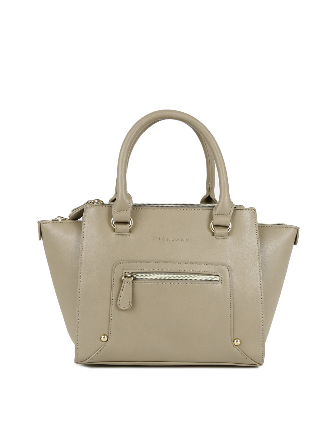 

GIORDANO Taupe Solid Handheld Bag