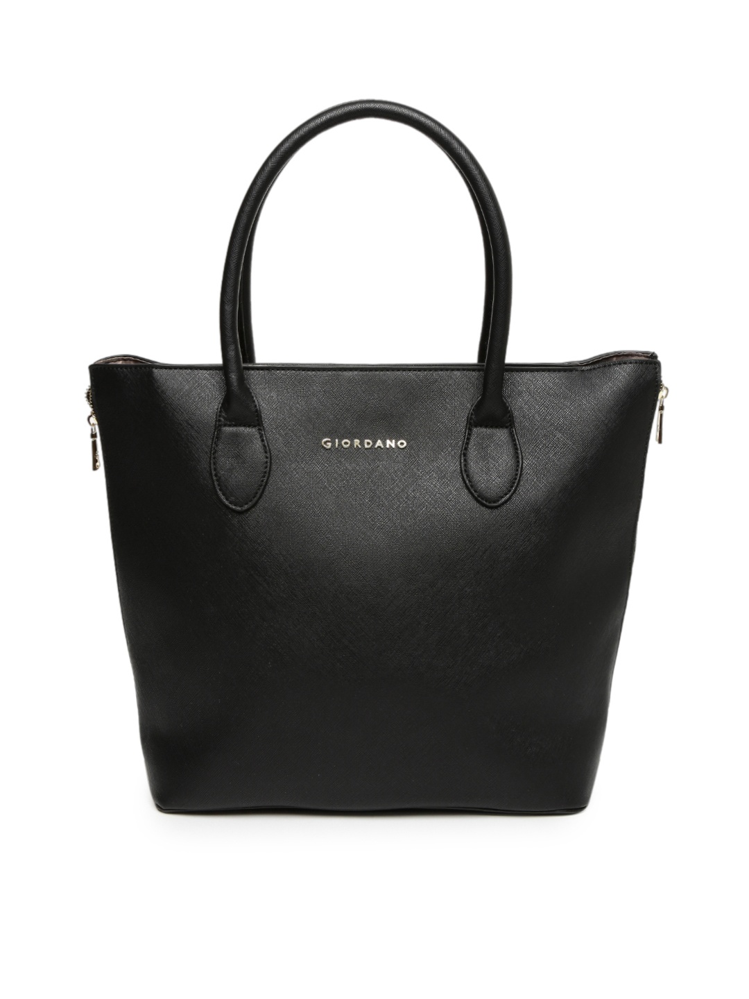 

GIORDANO Black Solid Handheld Bag