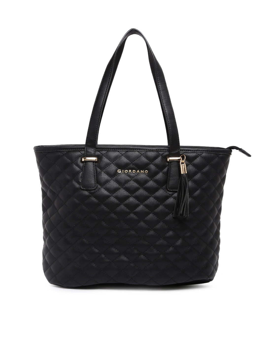 

GIORDANO Black Quilted Tote Bag