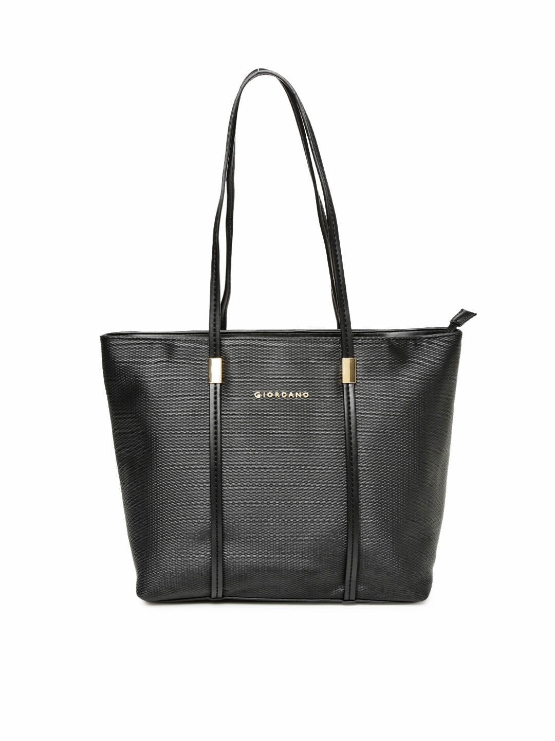 

GIORDANO Black Textured Tote Bag