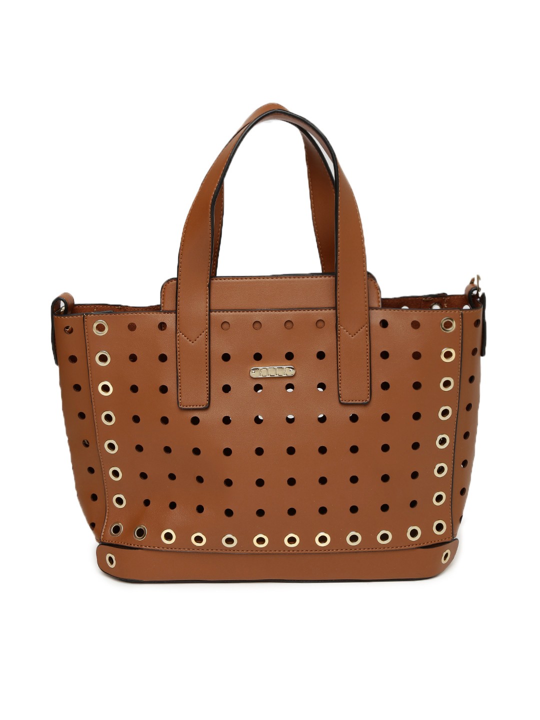 

ELLE Brown Embellished Tote Bag