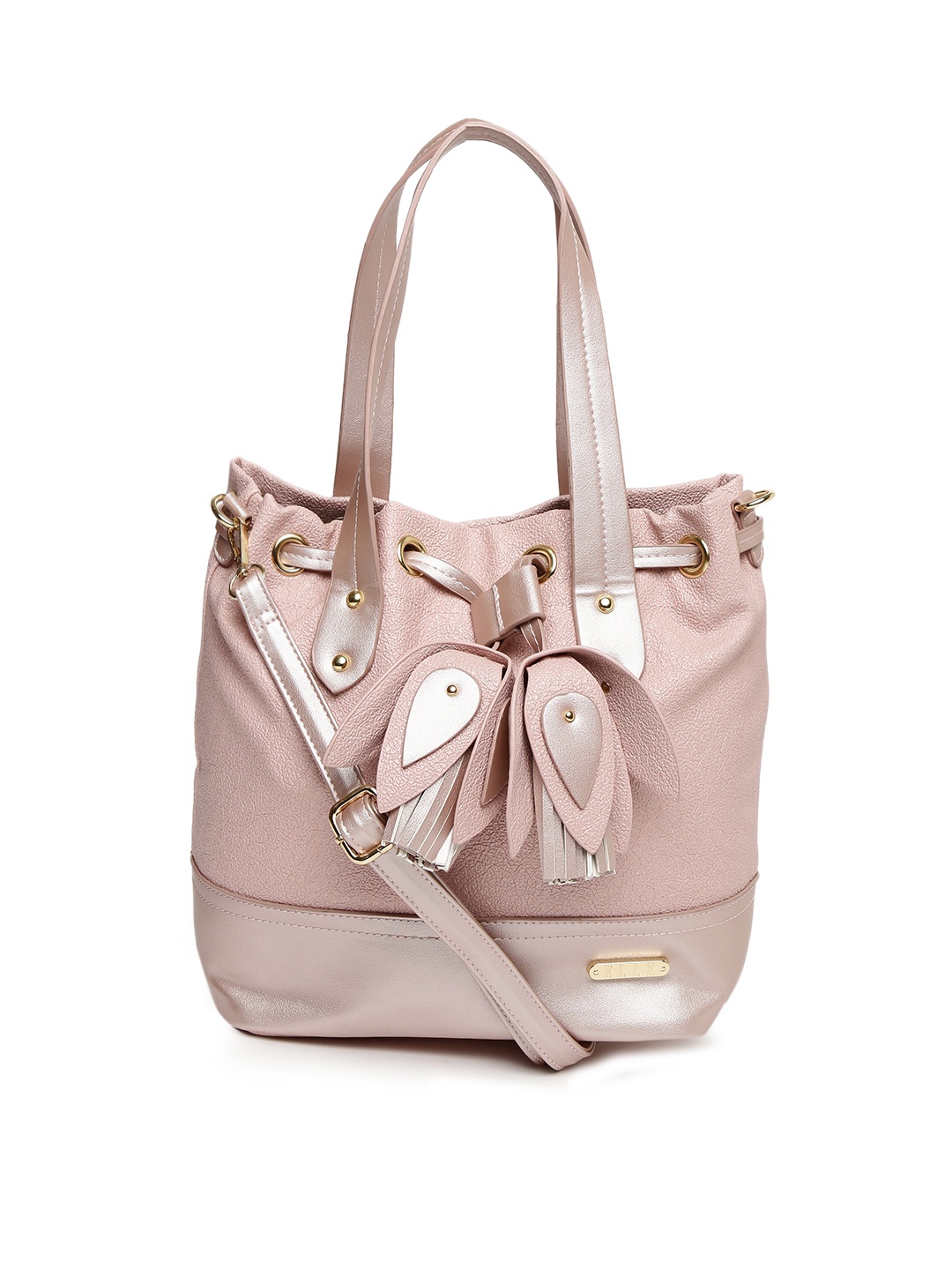 

ELLE Pink Textured Handheld Bag