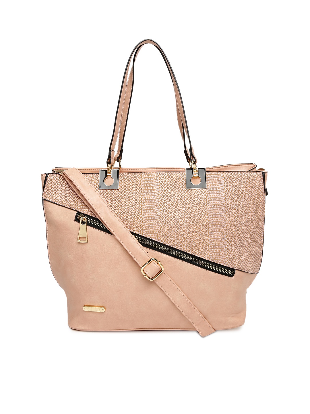 

ELLE Pink Solid Shoulder Bag