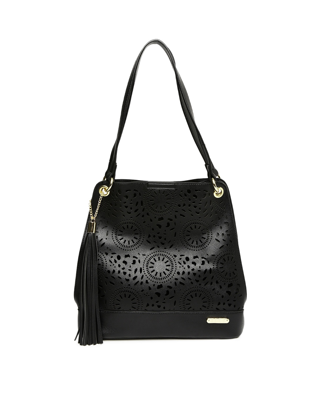 

ELLE Black Solid Shoulder Bag