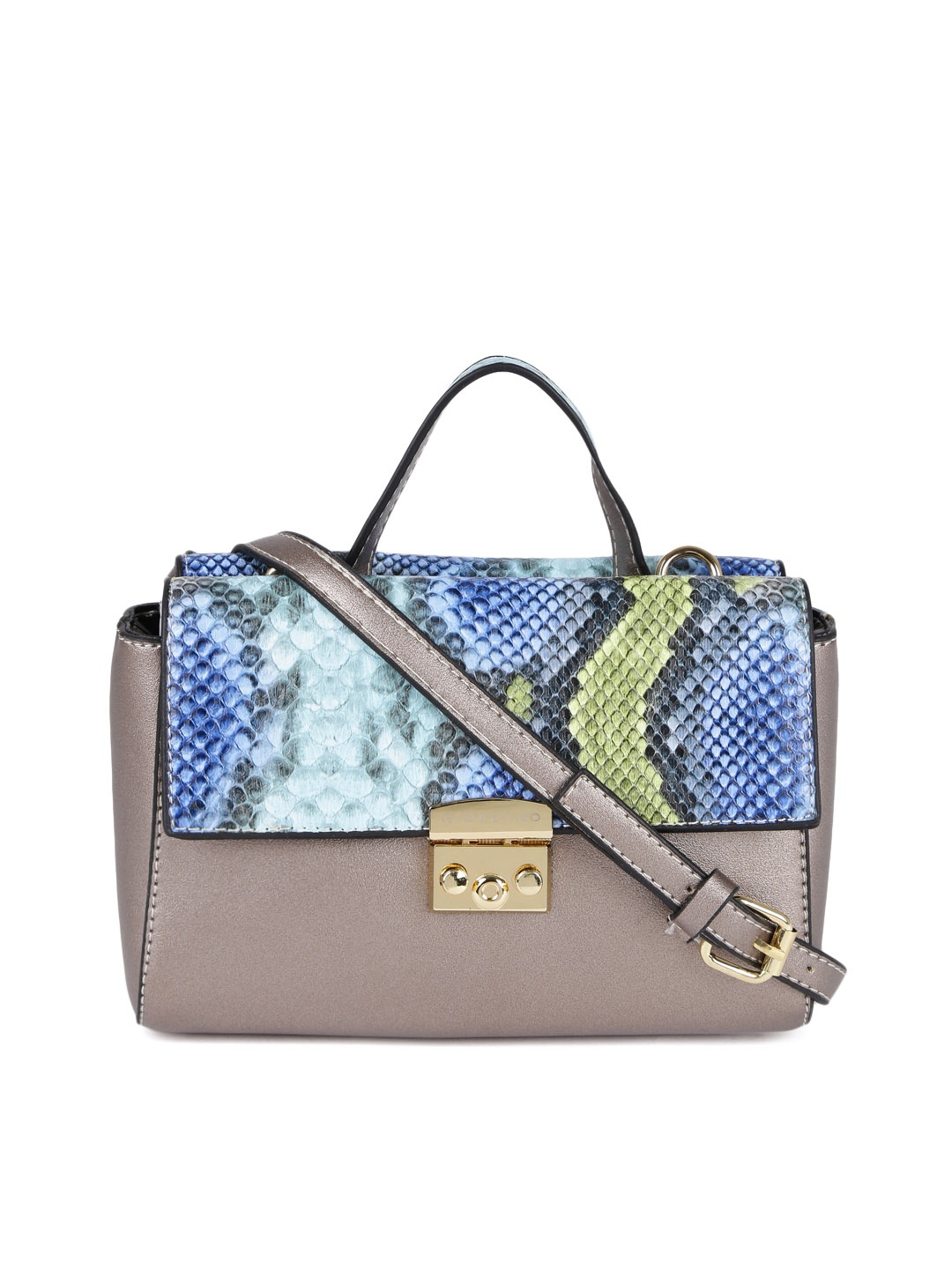 

GIORDANO Black & Grey Printed Satchel
