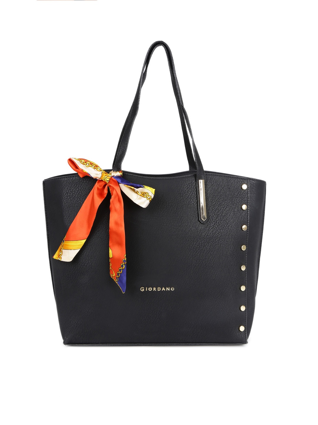 

GIORDANO Black Solid Shoulder Bag with Scarf