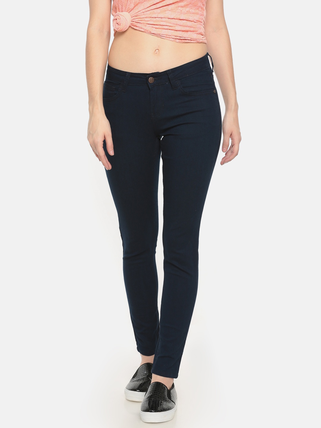 

Newport Women Blue Skinny Fit Mid-Rise Clean Look Stretchable Jeans