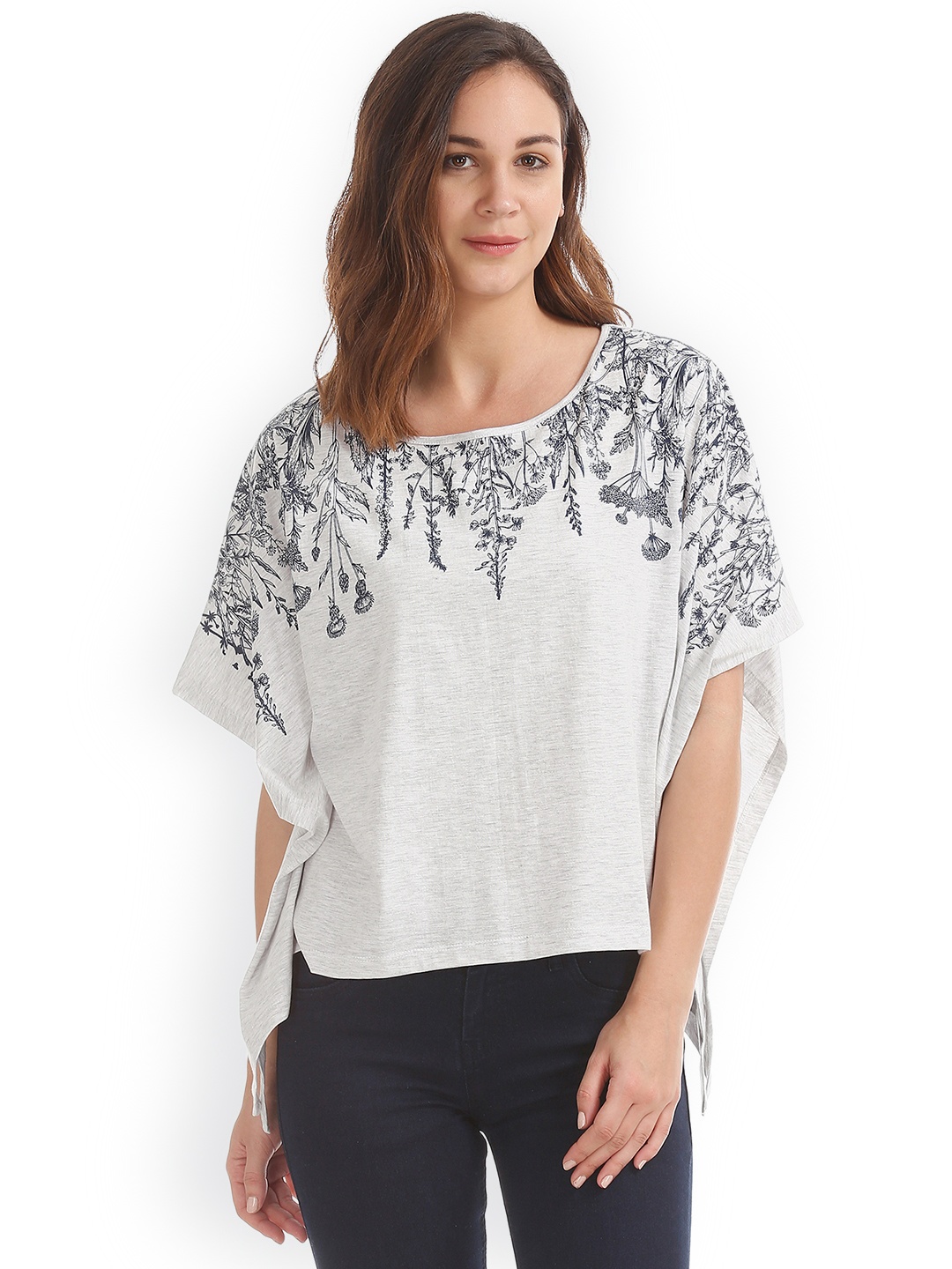 

Sugr Women Off-White Printed Top