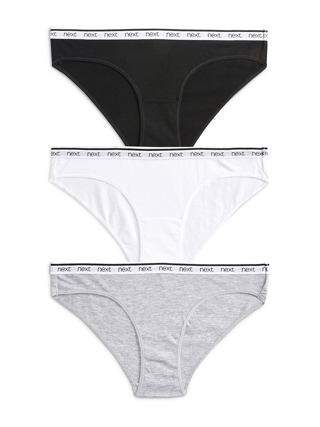

NEXT Women Pack of 3 Briefs DB03ST167390, Grey