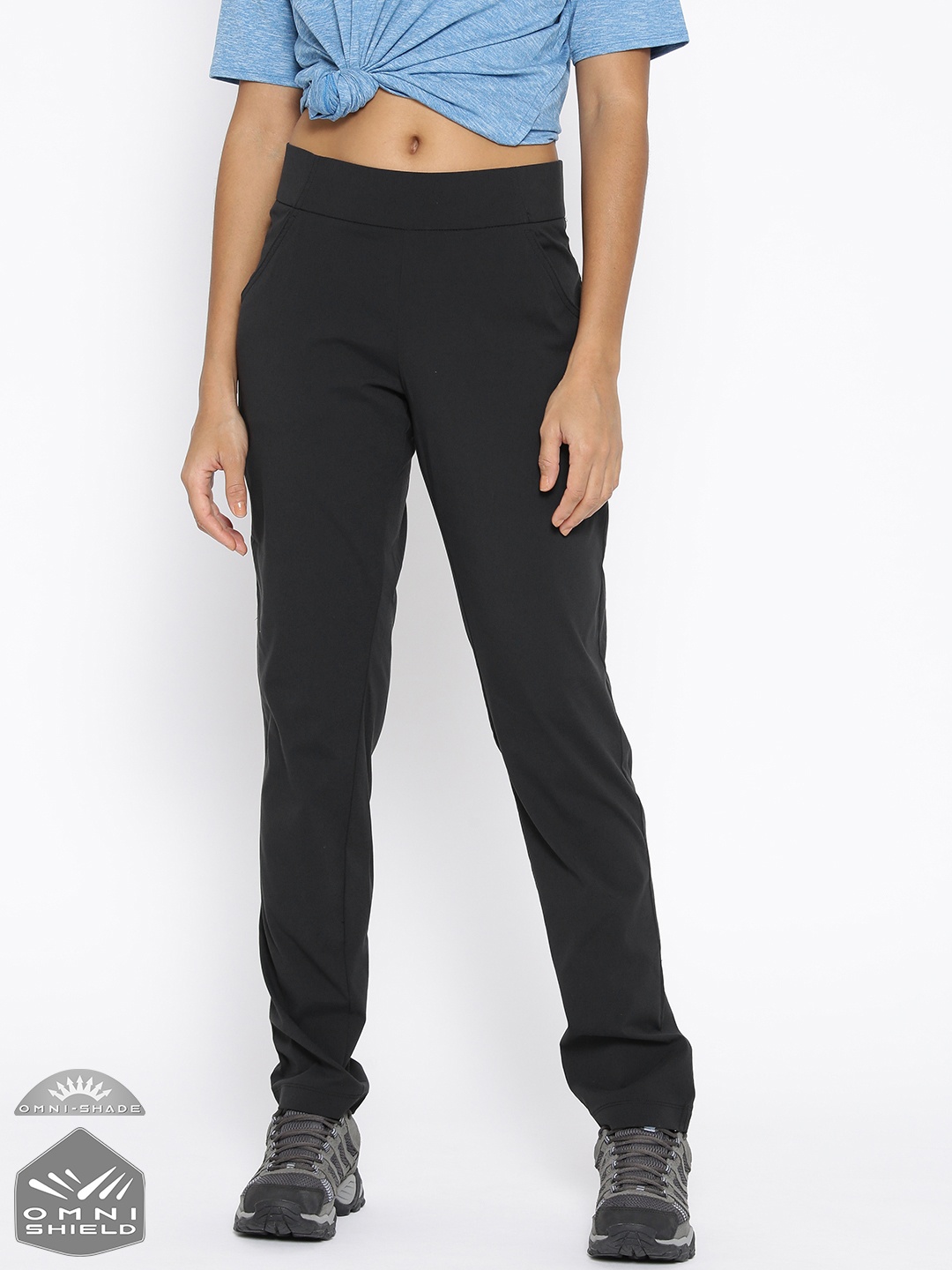 

Columbia Women Black Anytime Casual Pull On Active Fit Hiking Trousers