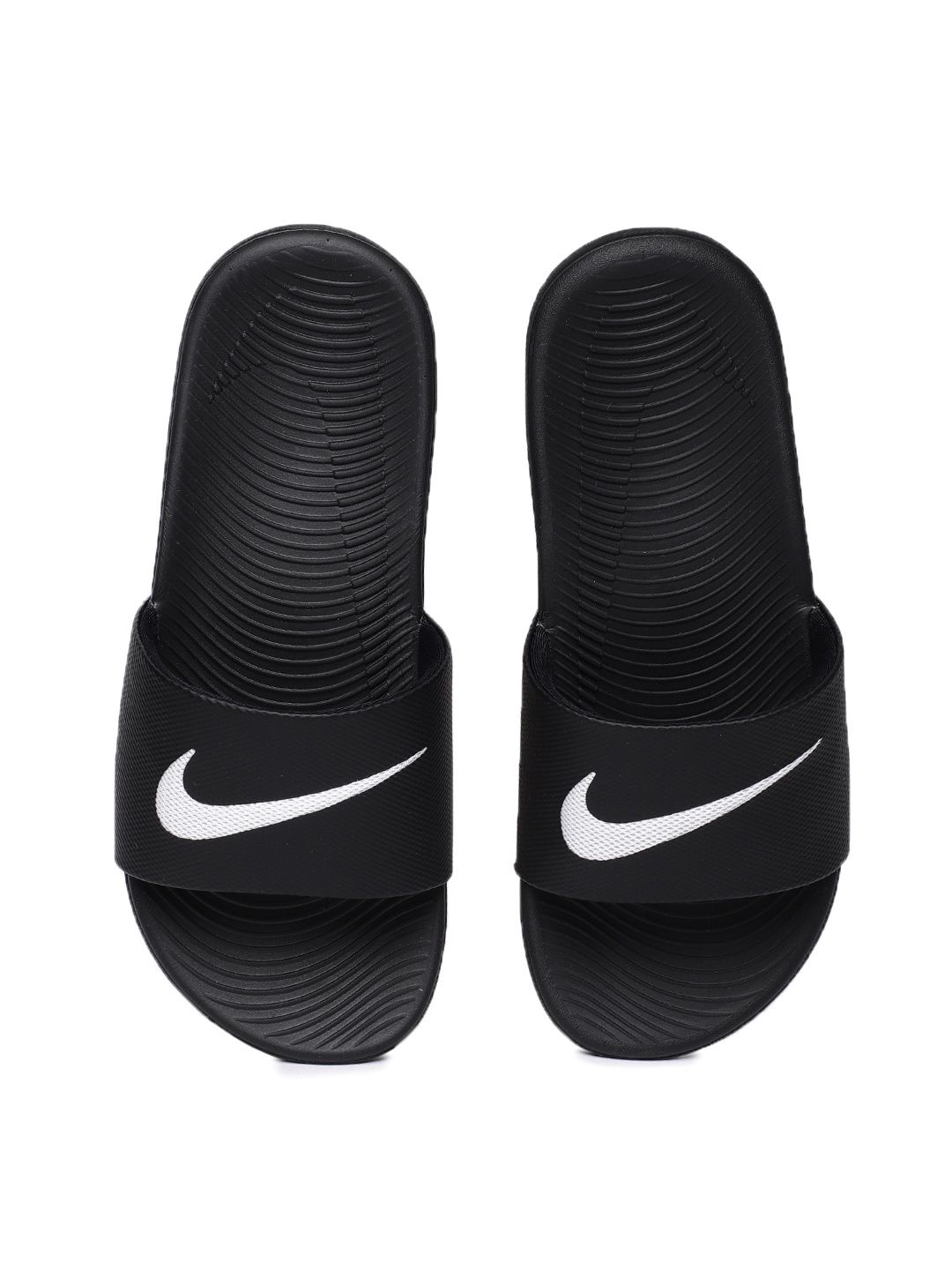 

Nike Kawa Little Big Kids' Slides, Black