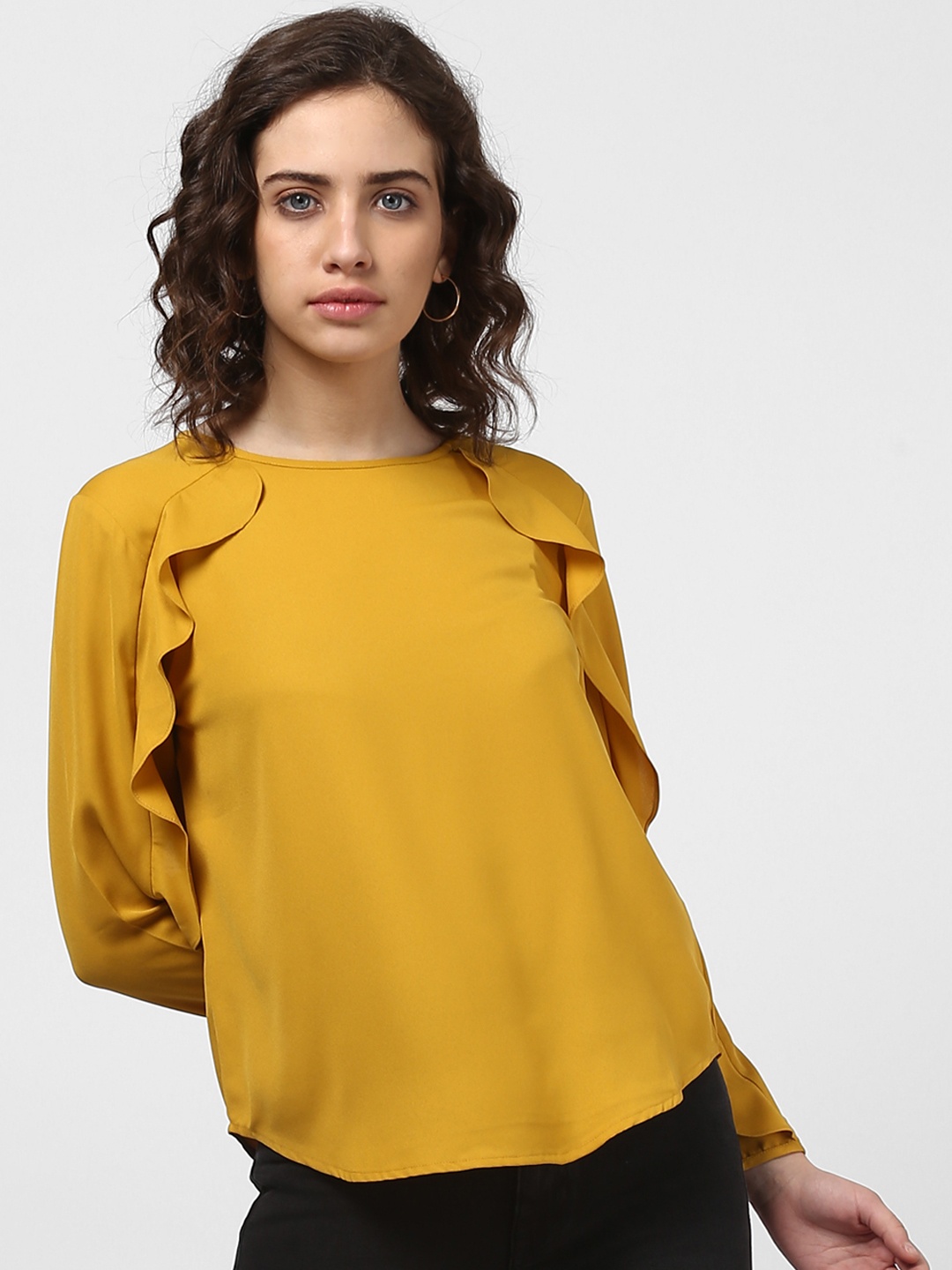 

Harpa Women Mustard Solid Top