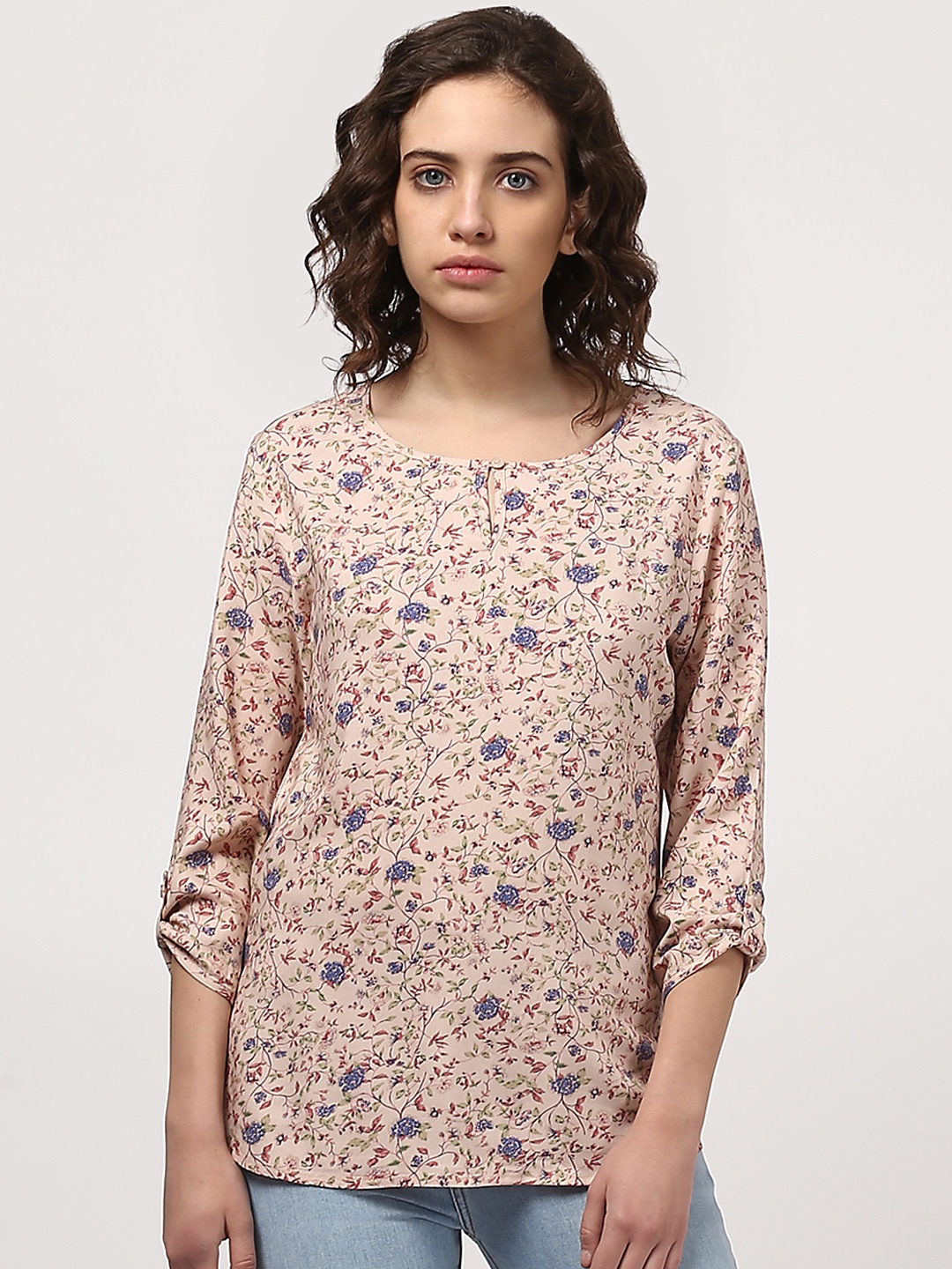 

Harpa Women Beige Printed Top