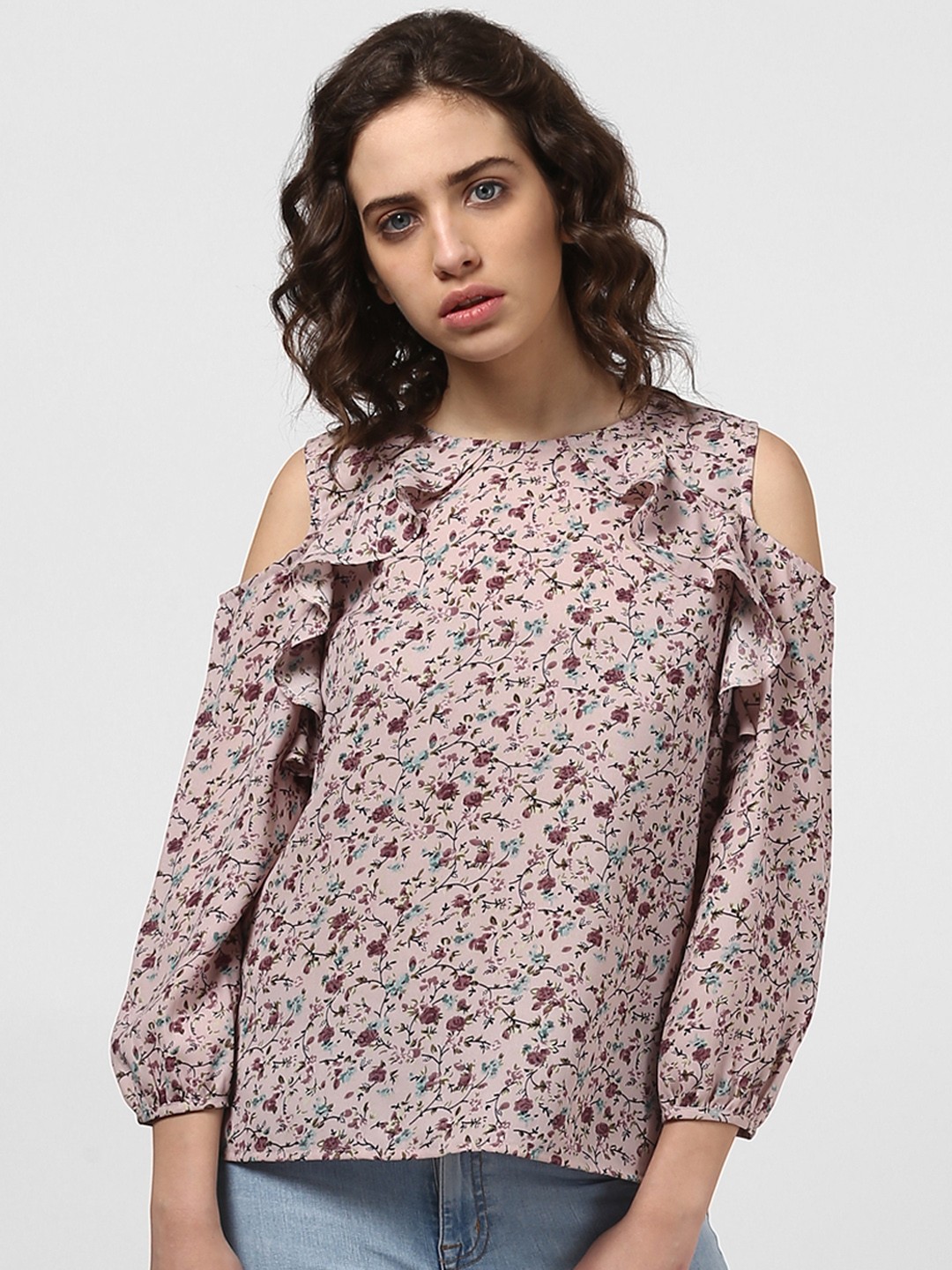 

Harpa Women Pink Printed A-Line Top
