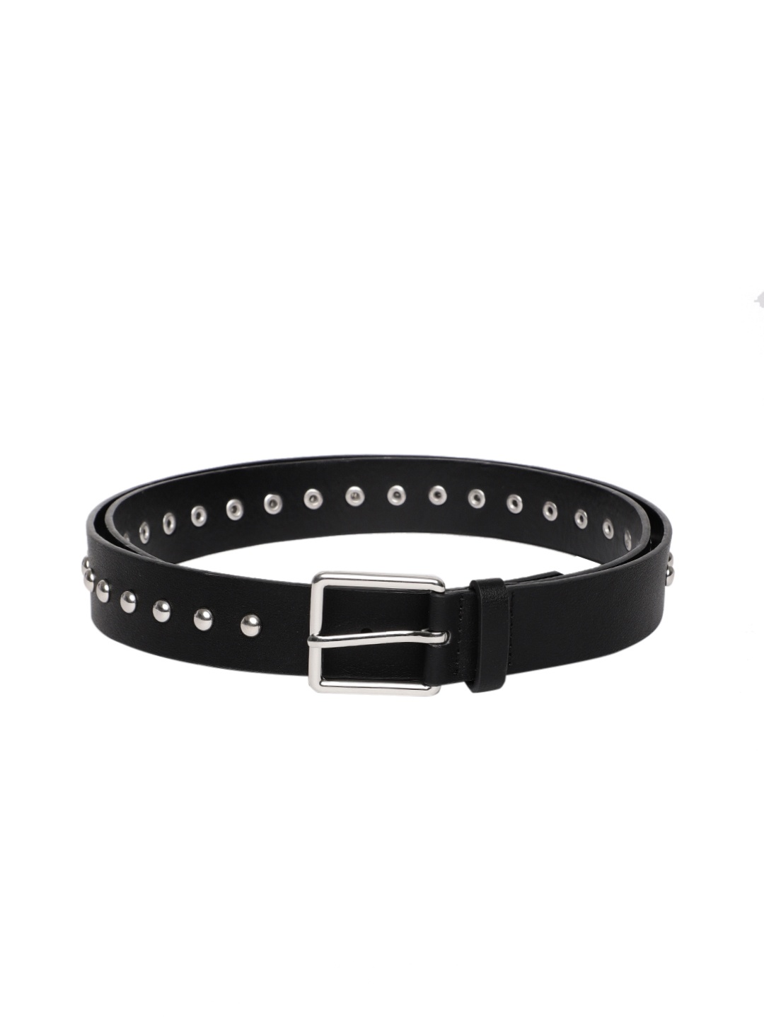 

MANGO Women Black Embellished Belt